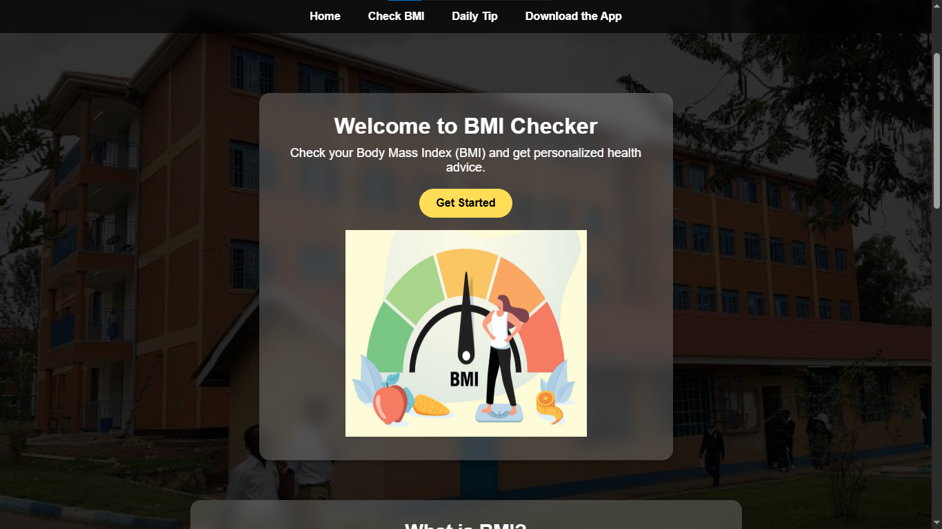 The BMI Web preview